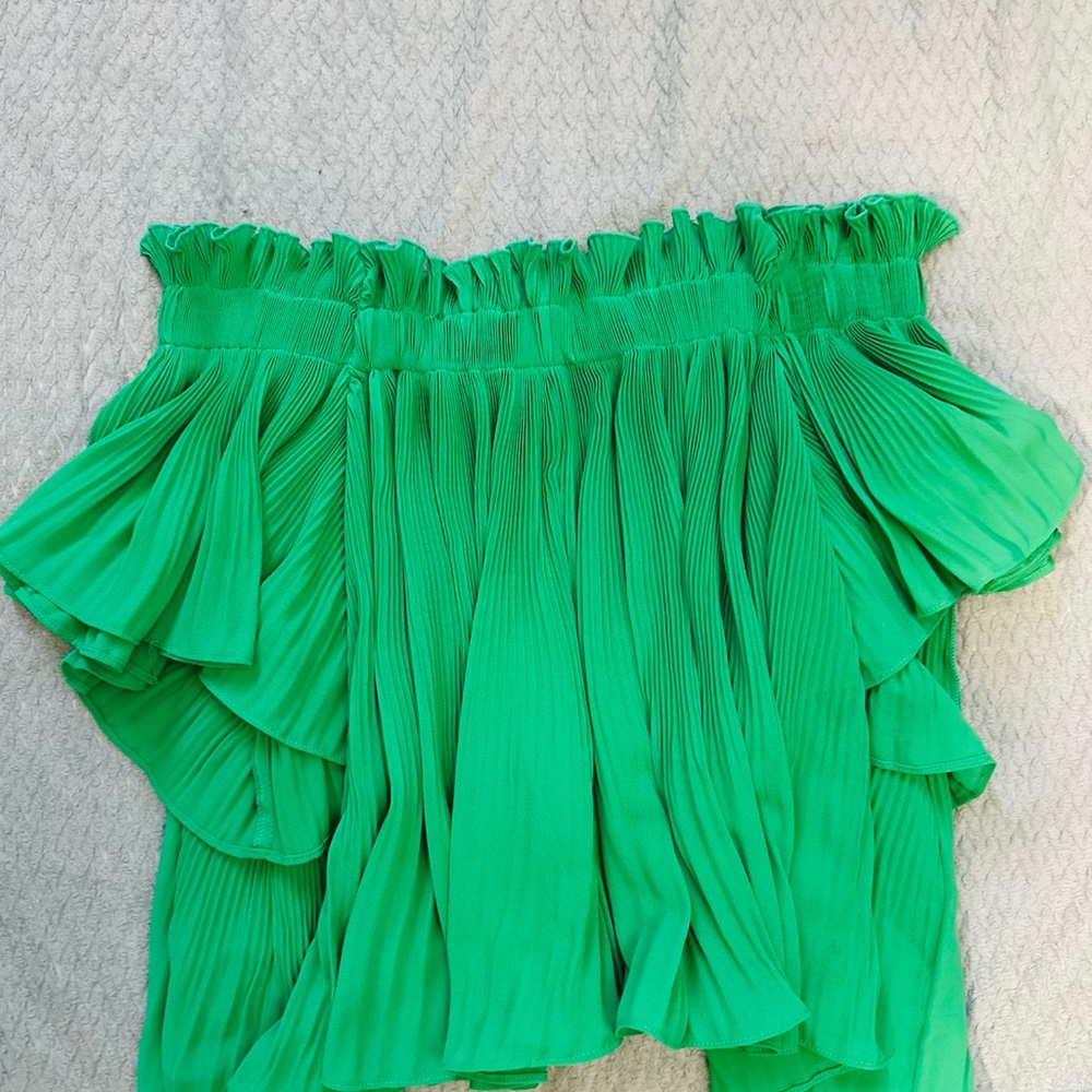 Endless Rose Green Ruffled Top - Picture 3 of 6